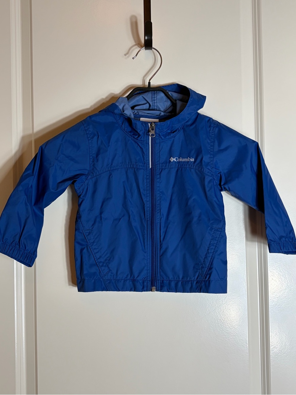 Columbia Kids Blue Hooded Rain Jacket